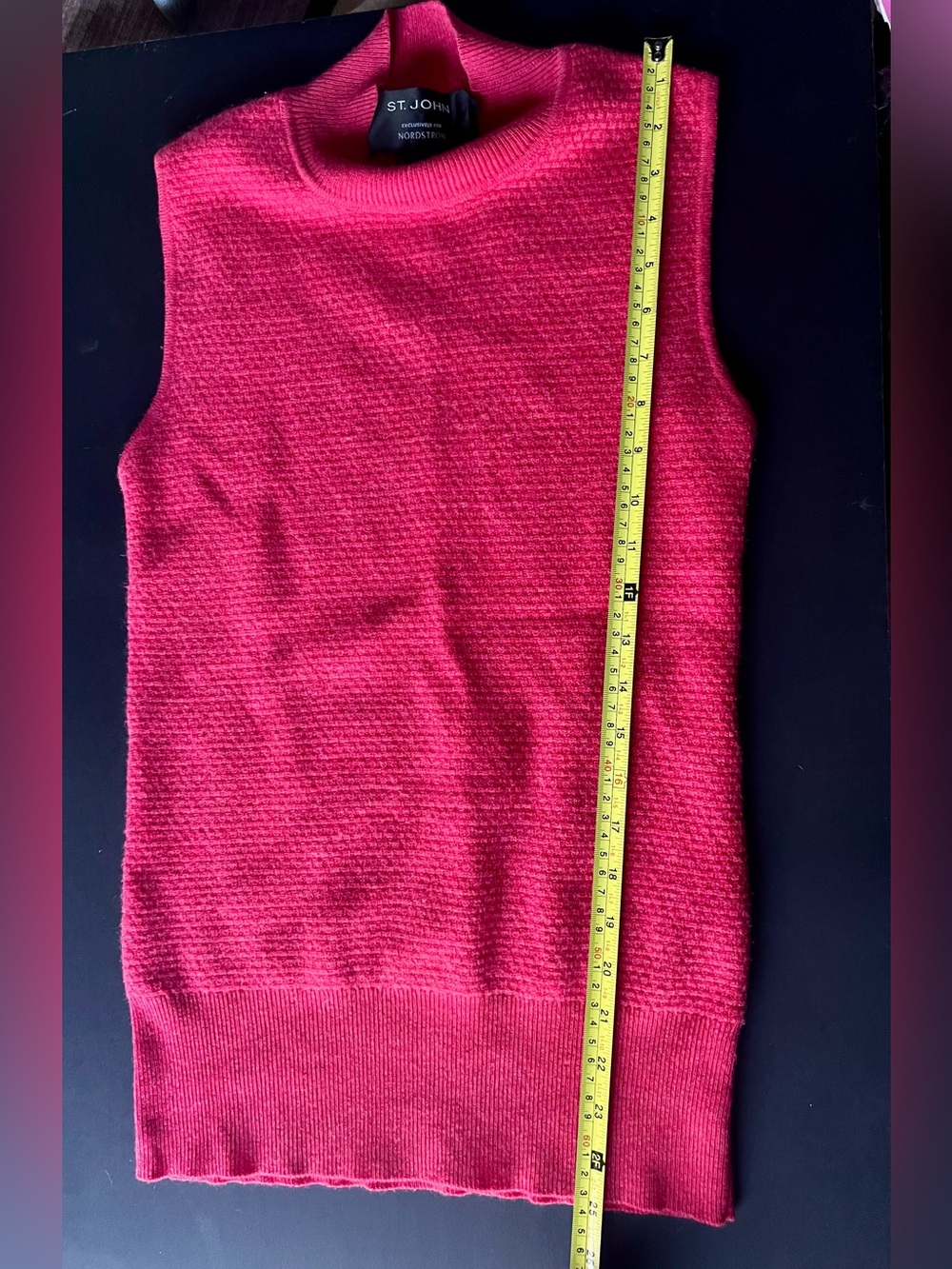 NWOT St. John Cashmere Turtleneck Pink Sweater - Picture 5 of 5